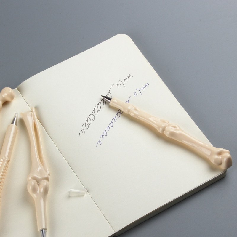 Promotional creative novelty design plastic medical bone shape pen model pen for hospital