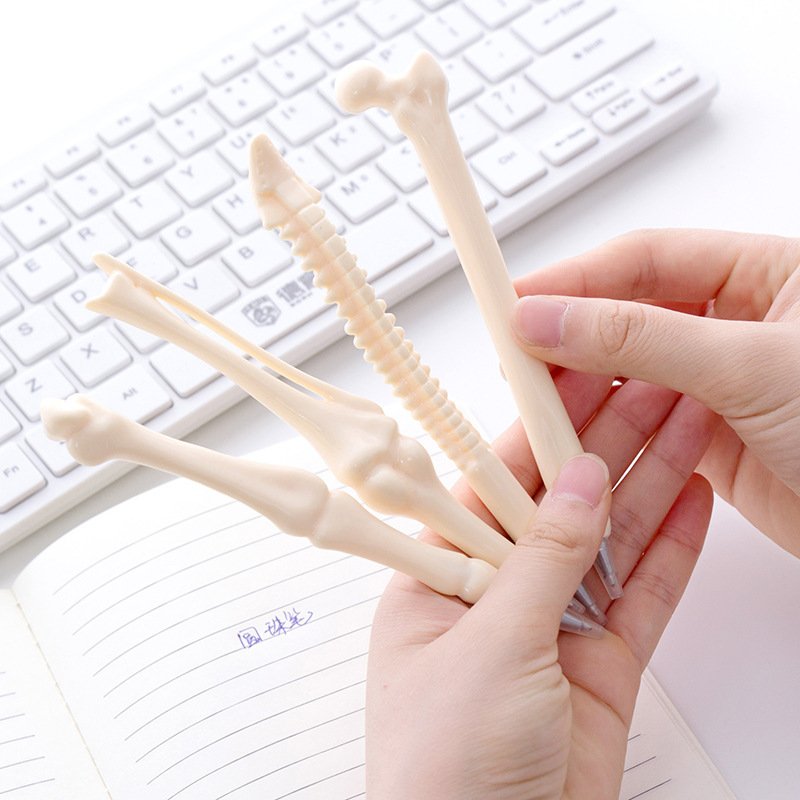 Promotional creative novelty design plastic medical bone shape pen model pen for hospital