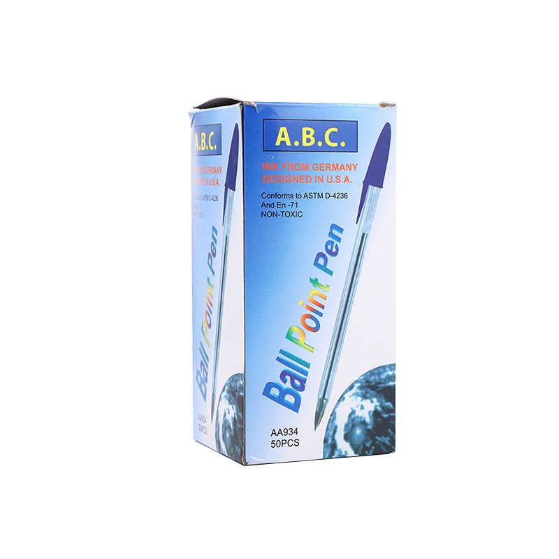 JPS ODM Stylo Gel Cheap Office Simple transparent rod plug box Transparent Ballpoint Pen Gel Pen