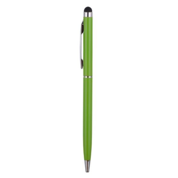 Wholesale Promotional Gift Custom Logo 2 in 1 Soft Touch Ballpoint Pen High Quality Premium Metal Twist Pen with Stylus
