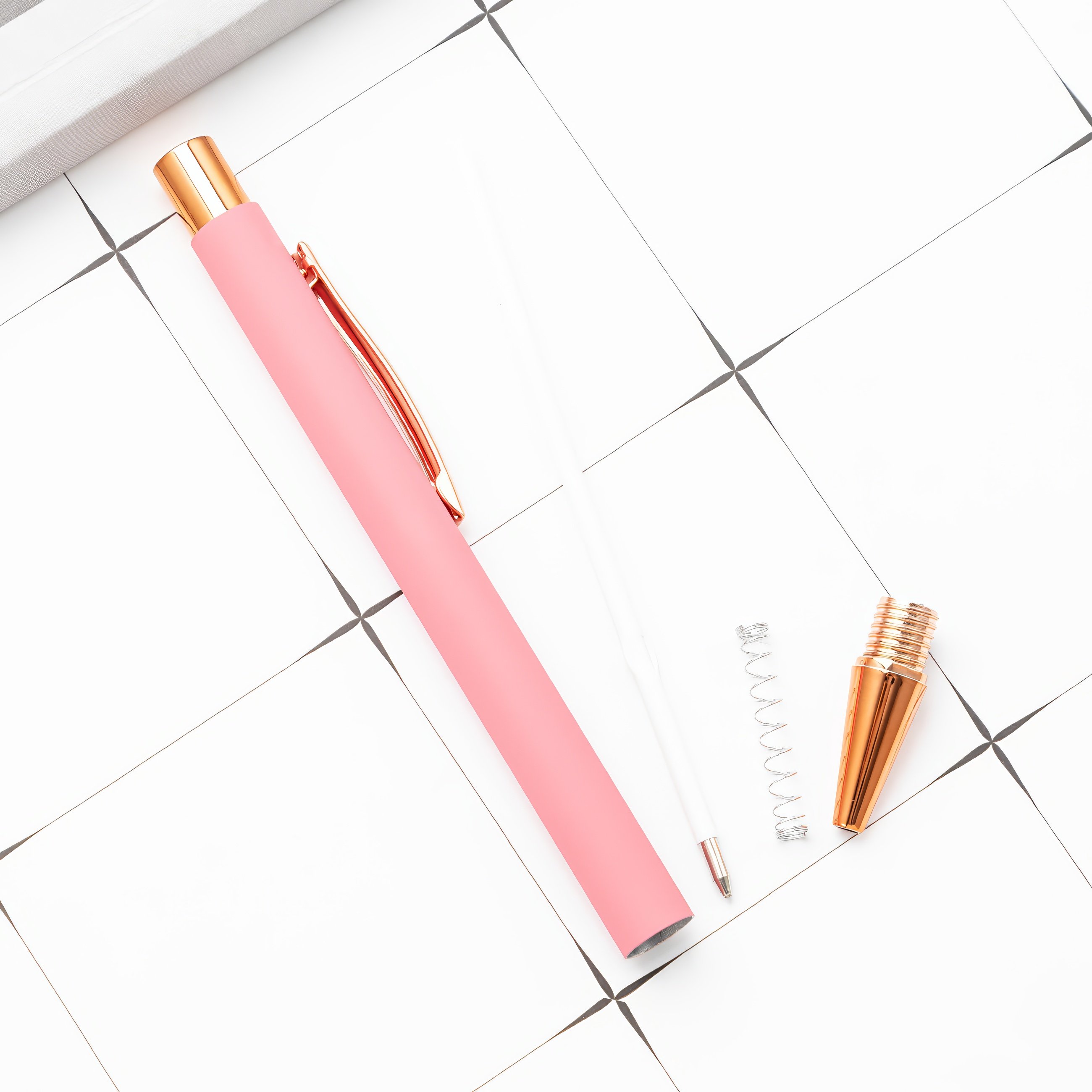 OEM Custom Logo Novelty Rubber Metal Ballpoint Pen 1.0mm Nib Business Office School Stationery Advertising Promotional Gift