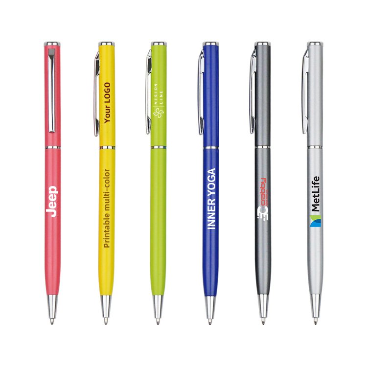 Customized Eco-Friendly Stylus Ballpoint Pen Novelty Feather Material Banner Custom Logo Business Style Metal Touch Gift