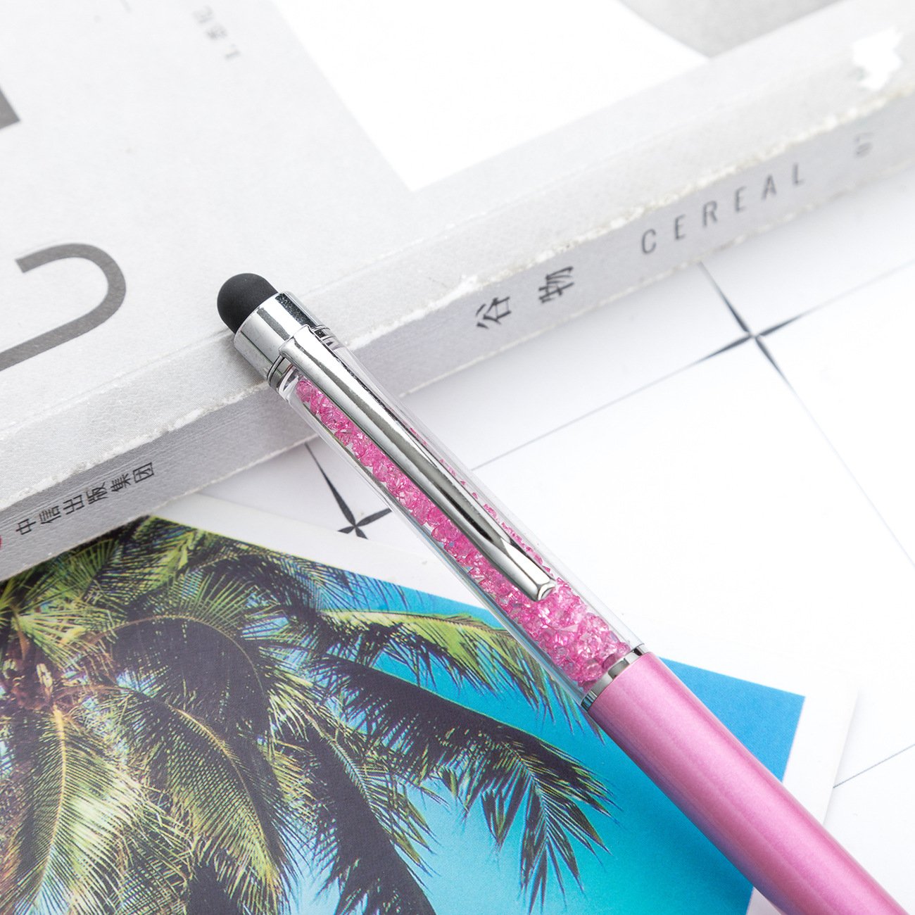 Wholesale Advertising Promotion Gift Pen Custom Logo Crystal Stylus Ballpoint Pen Ball Point Pens