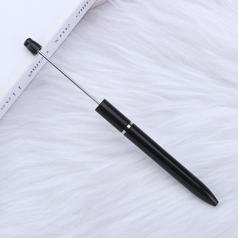 New Design Ballpoint Pens Black Ink Diy Personalized Gift School Office Writing Supplies Stationery Plastic Beaded Pens