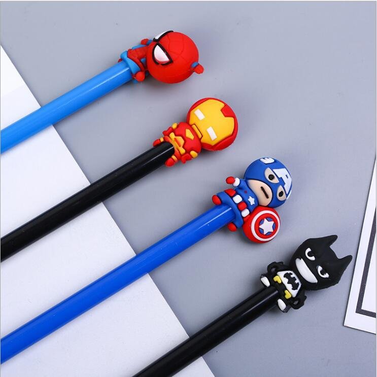 Hot selling student silicone head plastic pen creative cartoon pen for daily or promotion