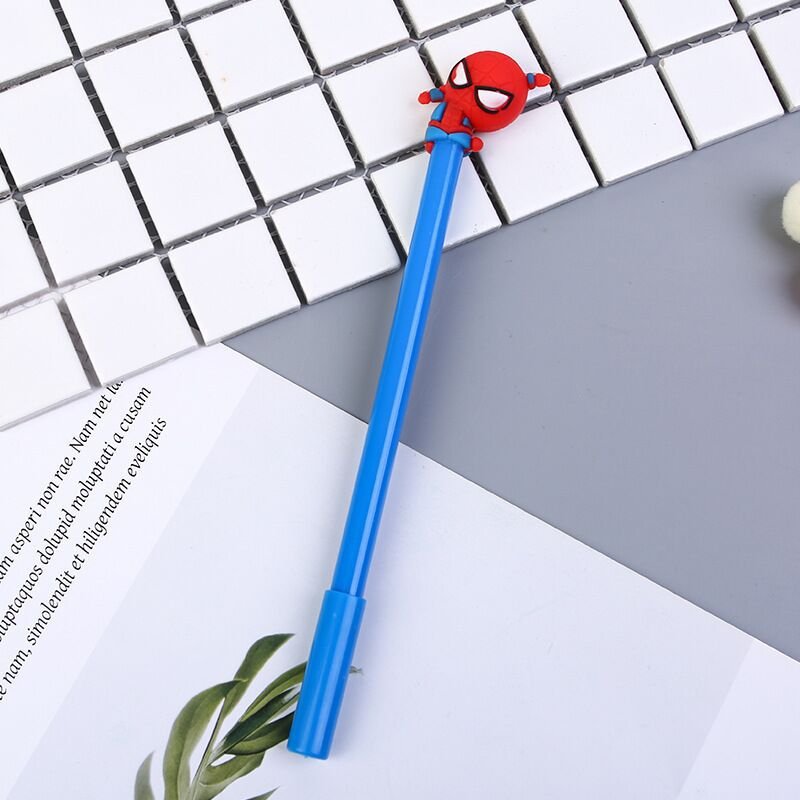 Hot selling student silicone head plastic pen creative cartoon pen for daily or promotion