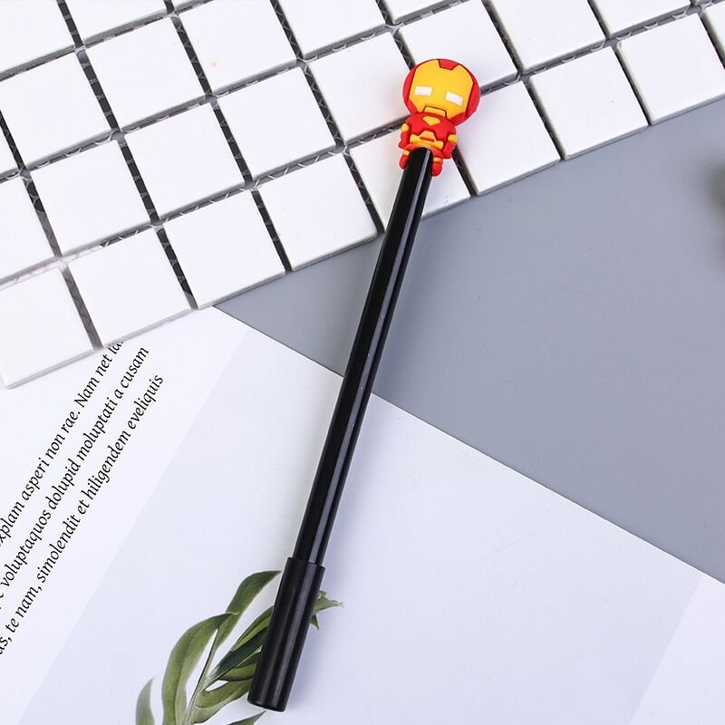 Hot selling student silicone head plastic pen creative cartoon pen for daily or promotion