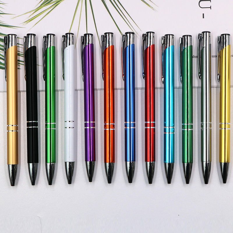 Ballpoint Pen Metal Ball Pen with Custom Logo Printed Wholesale Business Gift Pen Multi Color Office