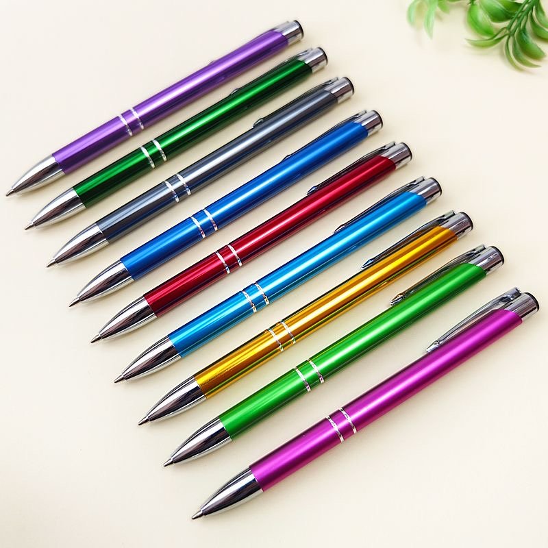 Ballpoint Pen Metal Ball Pen with Custom Logo Printed Wholesale Business Gift Pen Multi Color Office