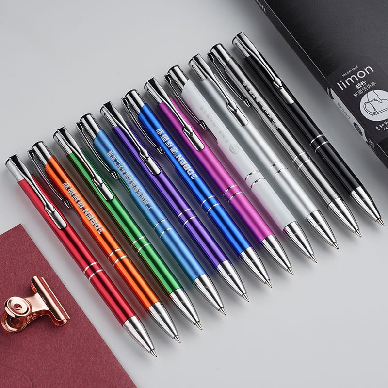 Ballpoint Pen Metal Ball Pen with Custom Logo Printed Wholesale Business Gift Pen Multi Color Office