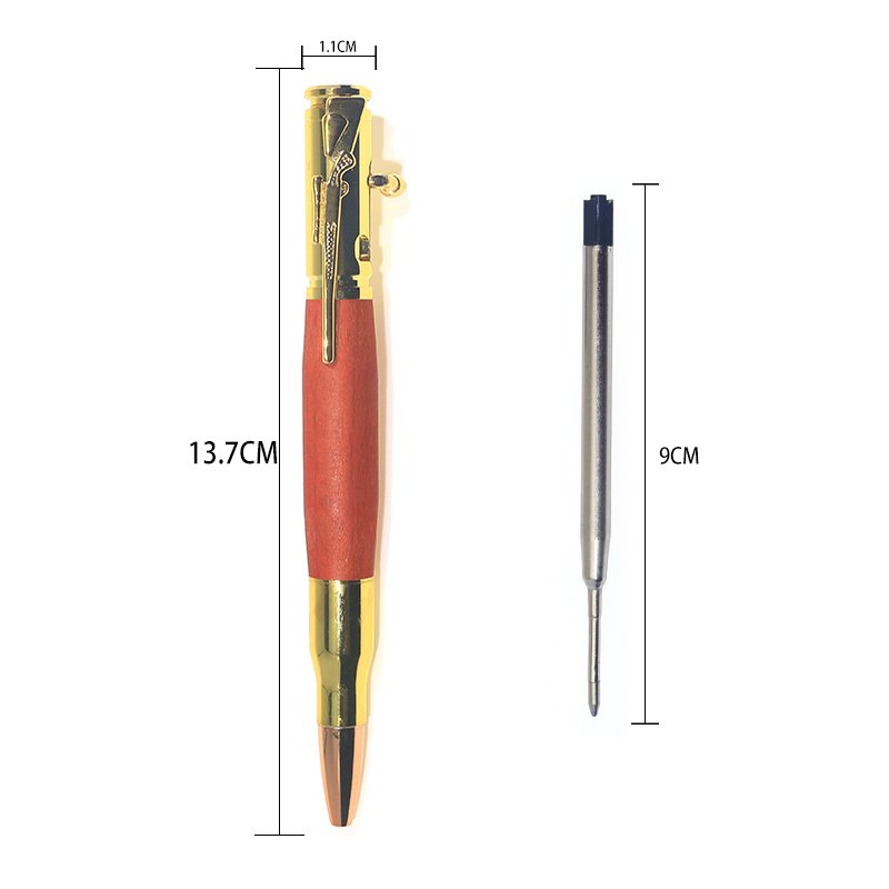 Wholesale creative metal pen press machine gun business ballpoint with custom logo pen