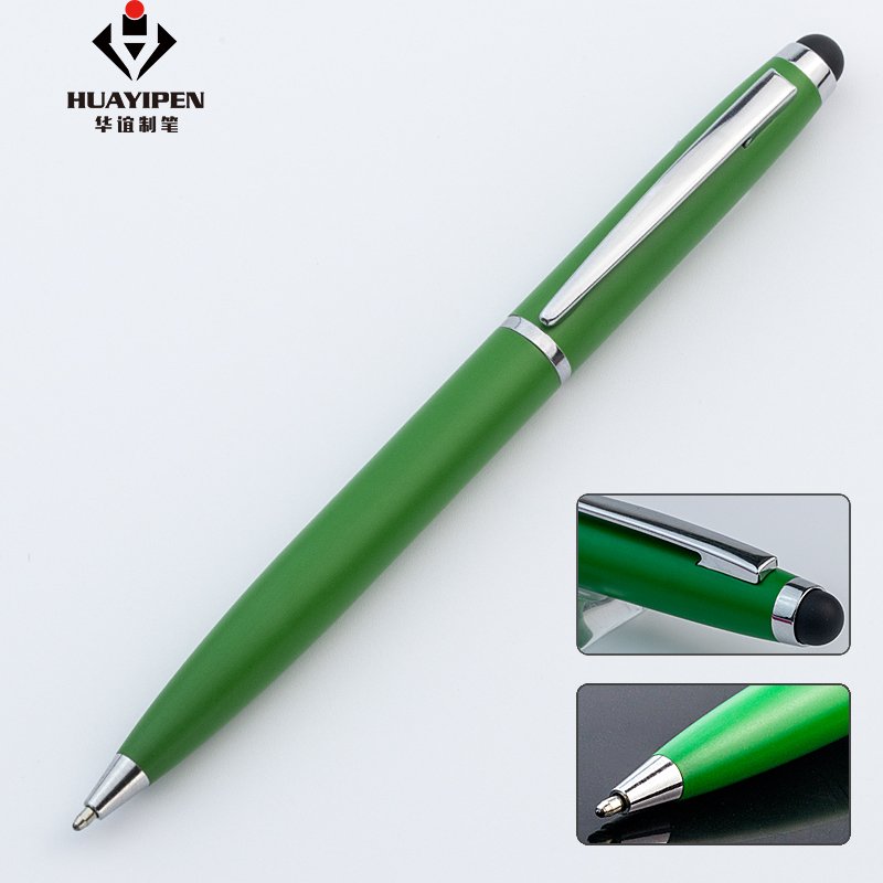 Screen stylus ballpoint pen business office metal gift ball pens with custom pen logo