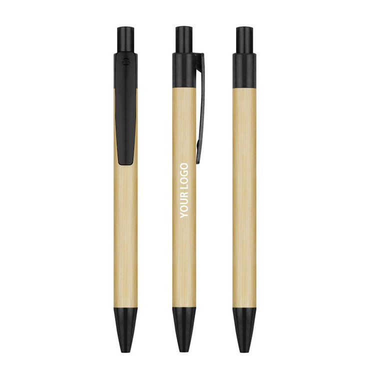 Customized Acceptable Personalized Customized Plastic Bamboo Ballpoint Pen for business promotion