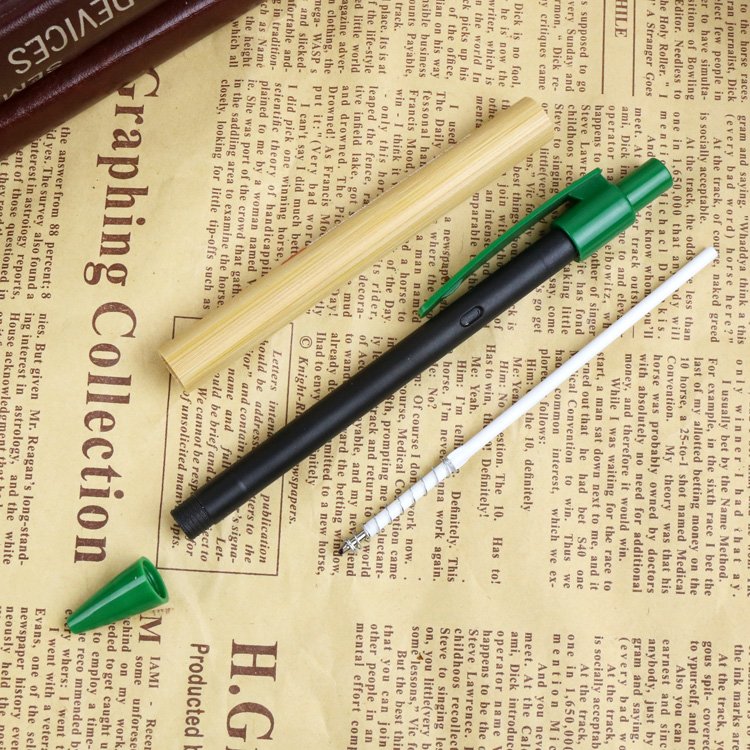 Customized Acceptable Personalized Customized Plastic Bamboo Ballpoint Pen for business promotion