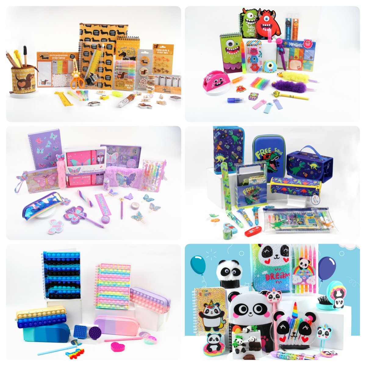 Colorful Furry Pom Pom Ballpoint Pens Cute Plush Novelty Writing Pens Kids Teens Adults-School Office Supplies Birthday Gift Set