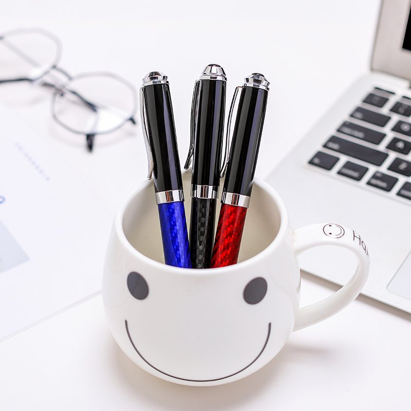 Wholesale High Quality Custom Multi Color Carbon Fiber Metal Signature pen Luxury Heavy Ballpoint Pens