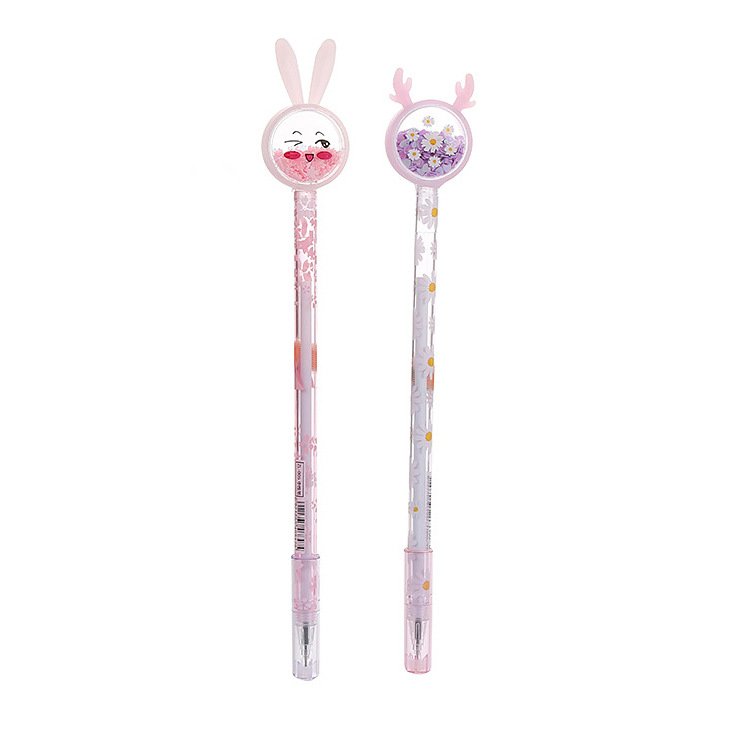 Soododo Cute Animal Shape Student Waterborne Pen High-Appearance Level Glitter Neutral Creative Office Signature Ballpoint Pens