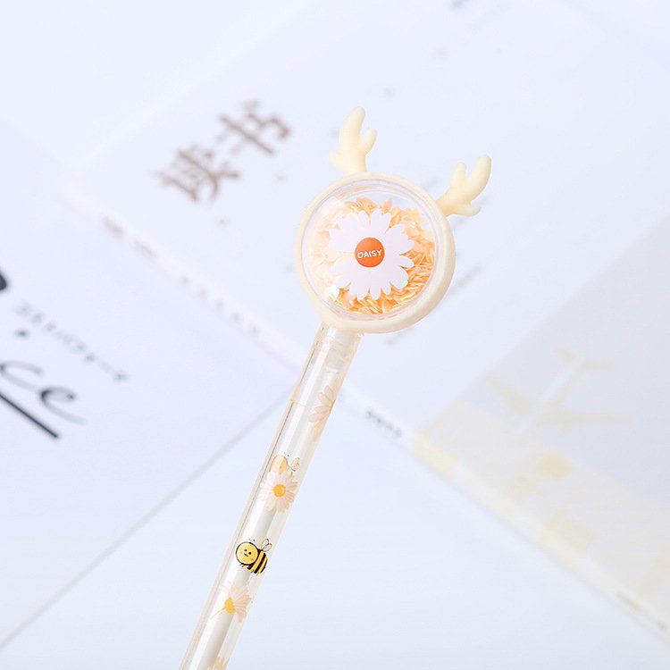 Soododo Cute Animal Shape Student Waterborne Pen High-Appearance Level Glitter Neutral Creative Office Signature Ballpoint Pens