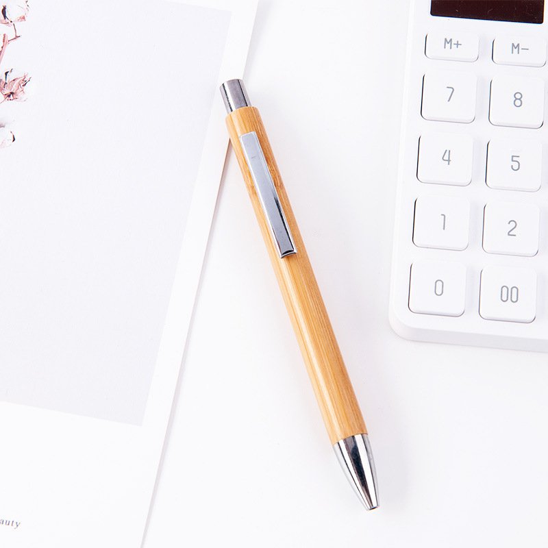 Environmental Promotion office supplies with metal clip customized logo ballpoint pens