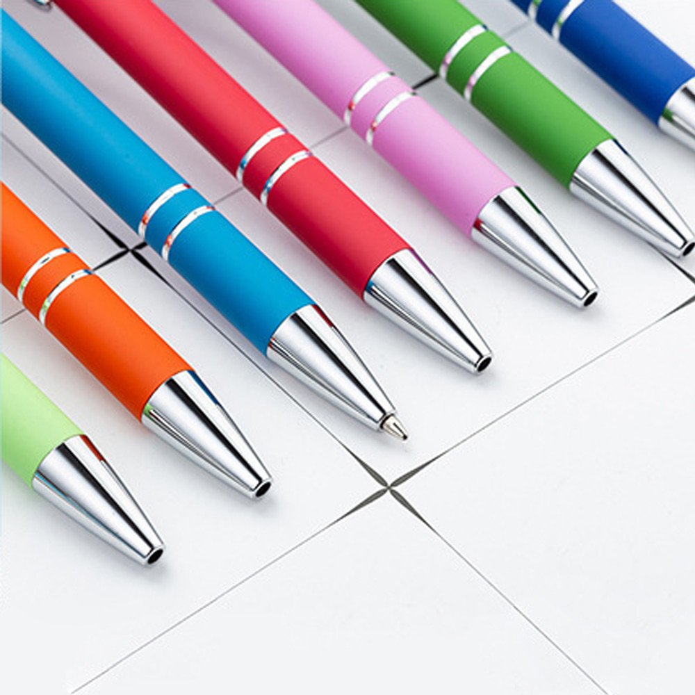 Creative Ballpoint Pens 0.5 Set Blue Ballpen Plastic Custom Manufacturers Bulk Wholesale Luxury Metal Ballpoint Pens With Logo