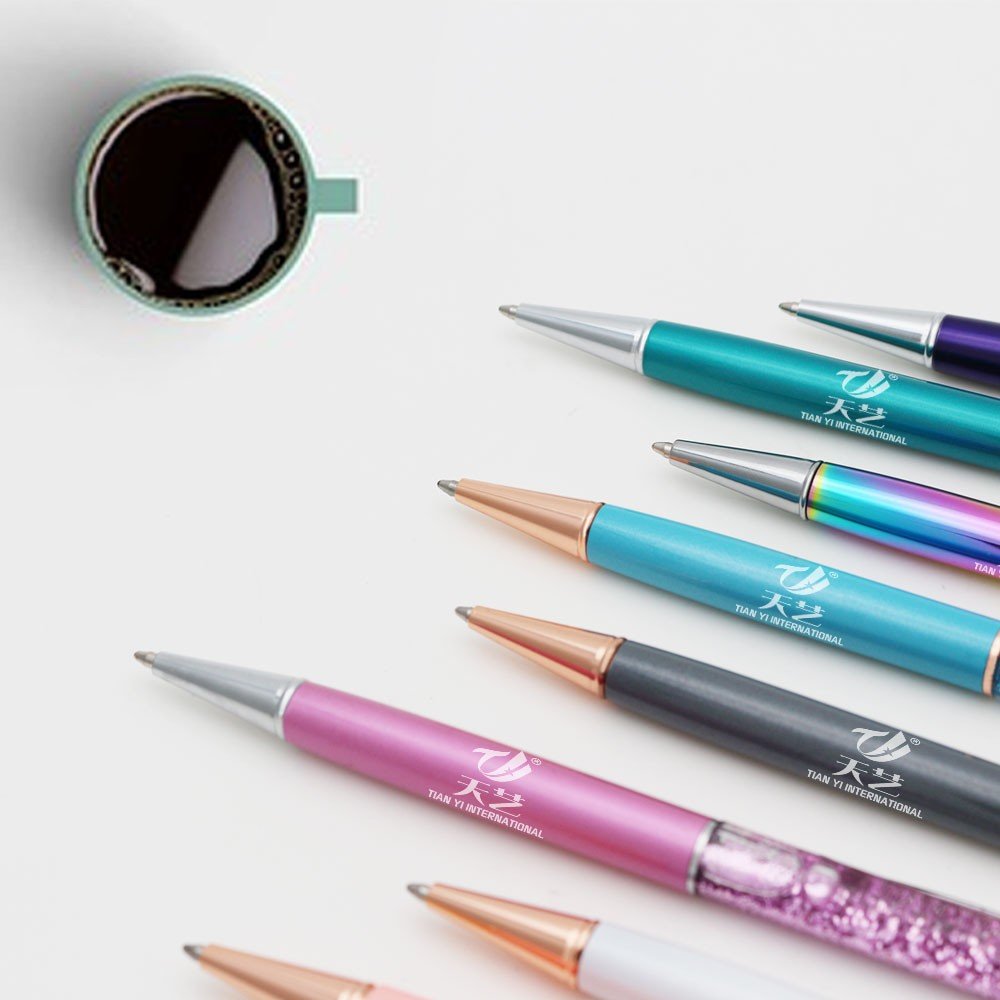 Top Quality Customized Glitter Floating Action Pen Promotional