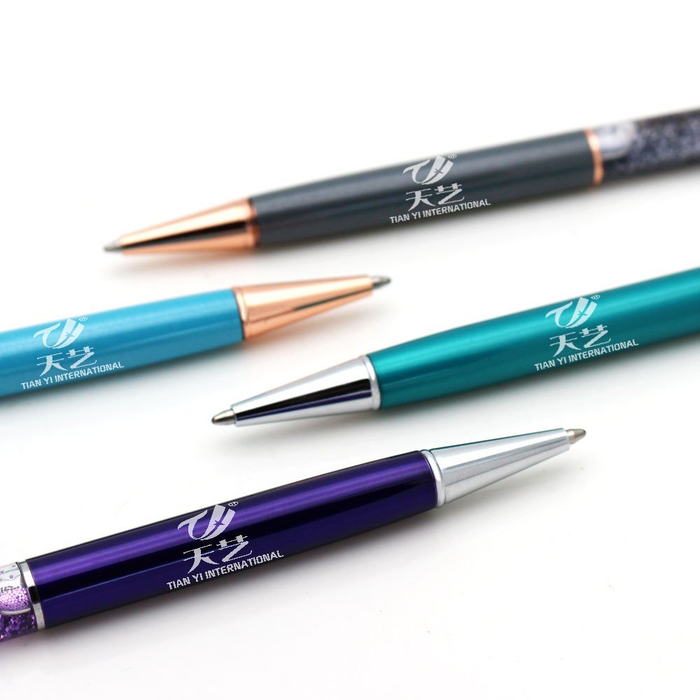 Top Quality Customized Glitter Floating Action Pen Promotional