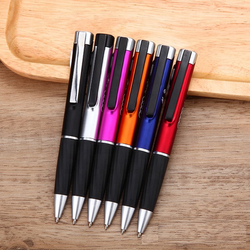 customized Led Laser Light up Ball ballpoint Pen with Rubber Grip-personalized ink light ball pens custom logo engraved