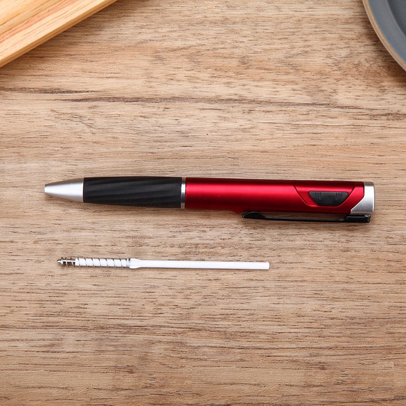 customized Led Laser Light up Ball ballpoint Pen with Rubber Grip-personalized ink light ball pens custom logo engraved
