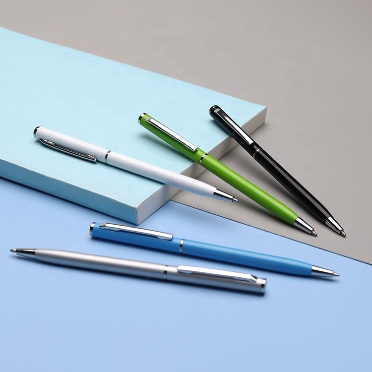 High quality small MOQ metal ballpoint pen with custom logo