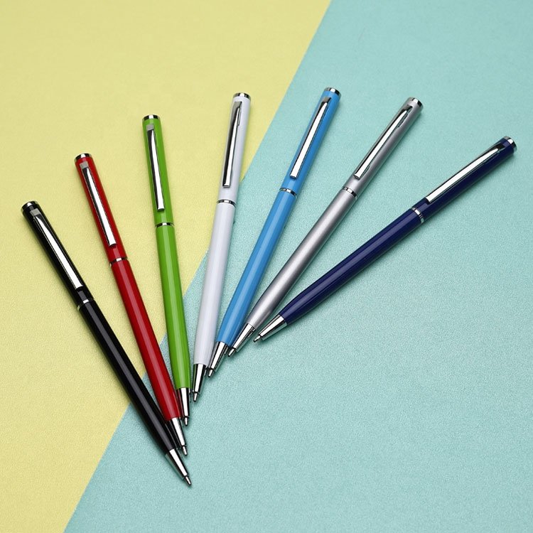 High quality small MOQ metal ballpoint pen with custom logo