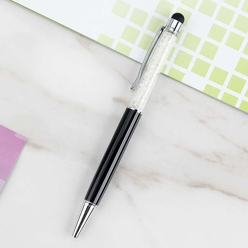 Novelty Crystal Metal Ballpoint Pen Touch Colorful Crystal Filled Pens Diamond Crystal Pen