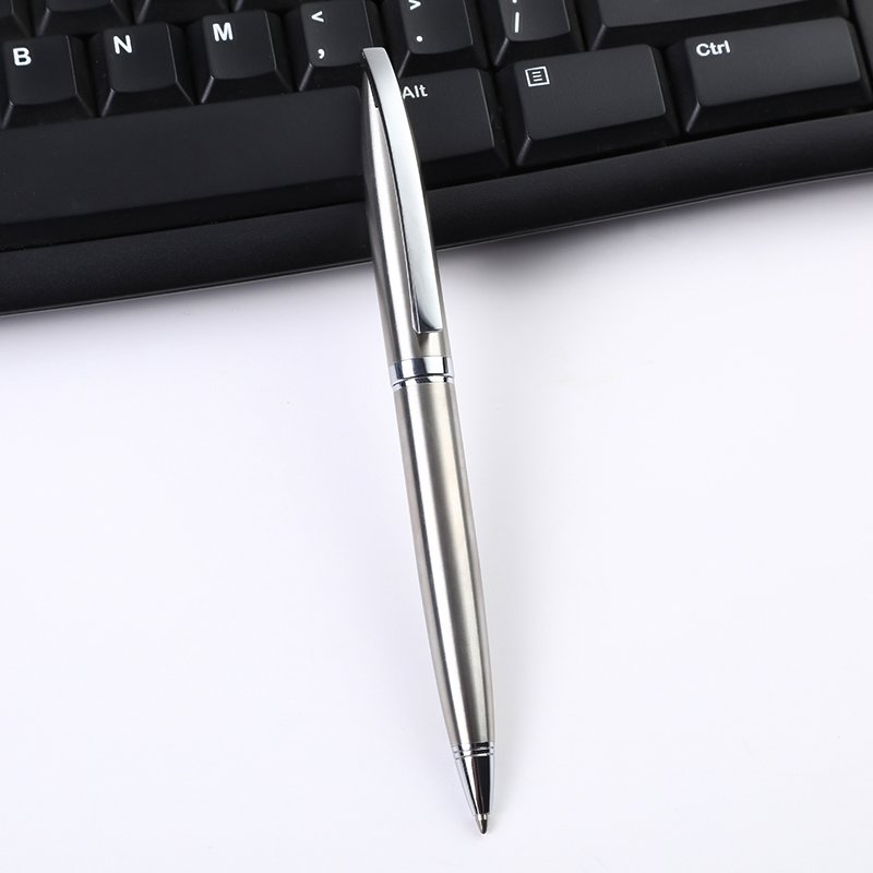 Promotional Office Black Metal Gift Ball Pen with Custom Engraving Logo