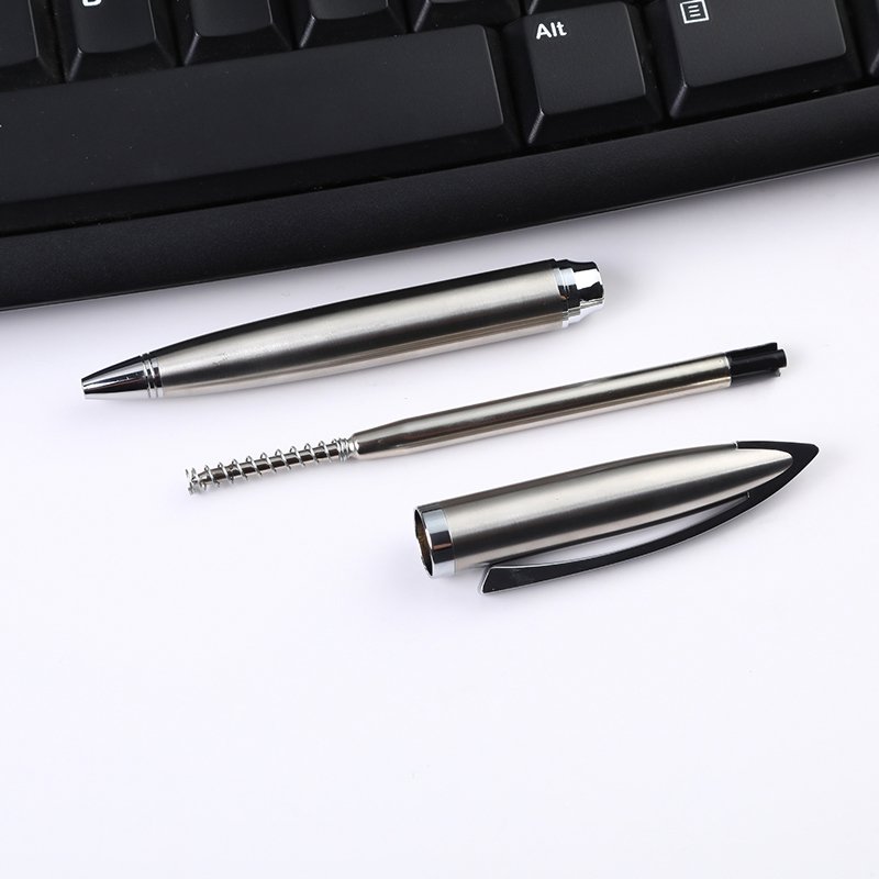 Promotional Office Black Metal Gift Ball Pen with Custom Engraving Logo