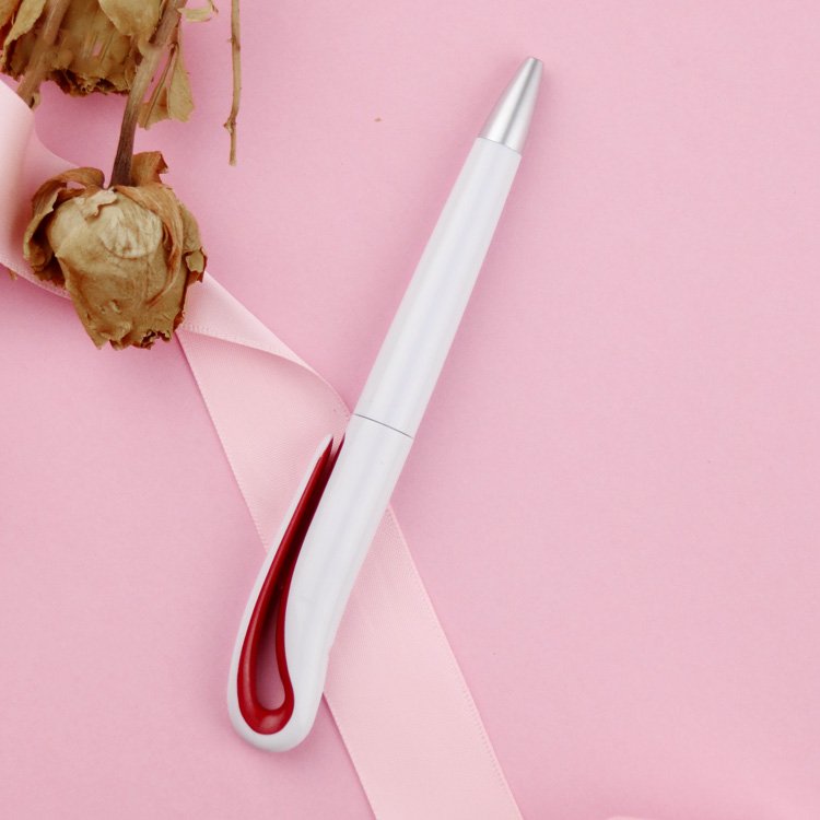 High quality plastic ballpoint pen with UV printed custom logo for advertising