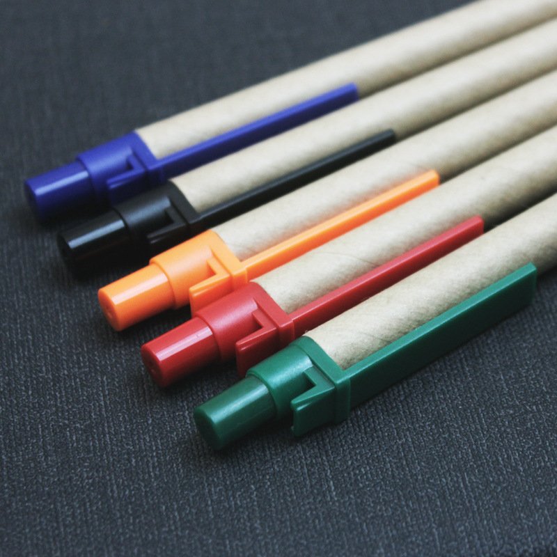 Eco-friendly Ballpoint Pens Customized Recycled Paper Pens Advertising promotional gift