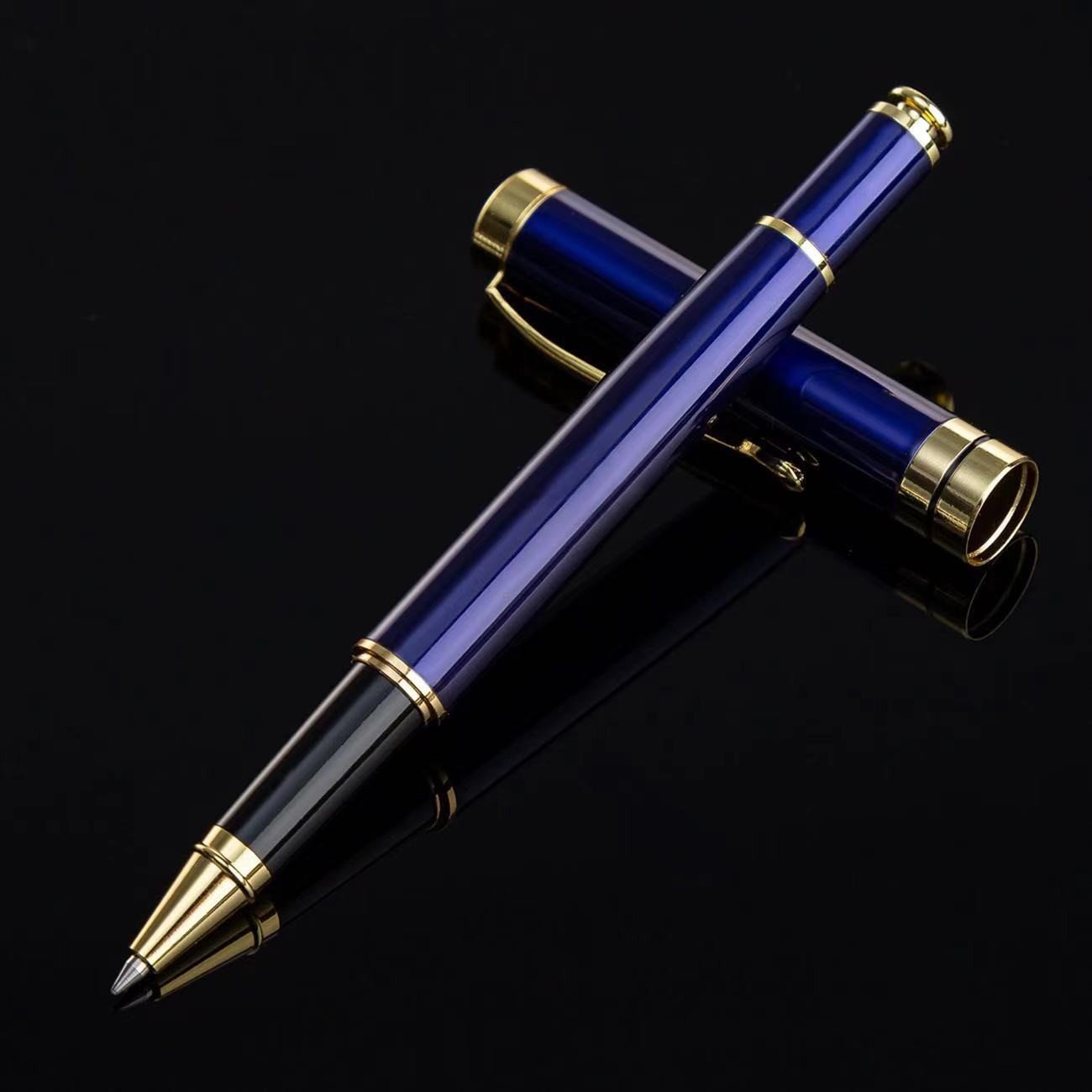 Wholesale Professional Custom Logo 1.0mm Ballpoint Pen Unique Metal Novelty Design for Business Signatures and Gifts