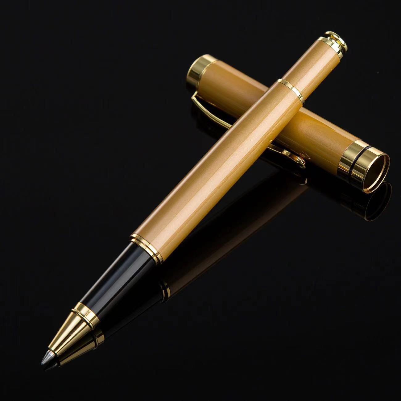 Wholesale Professional Custom Logo 1.0mm Ballpoint Pen Unique Metal Novelty Design for Business Signatures and Gifts