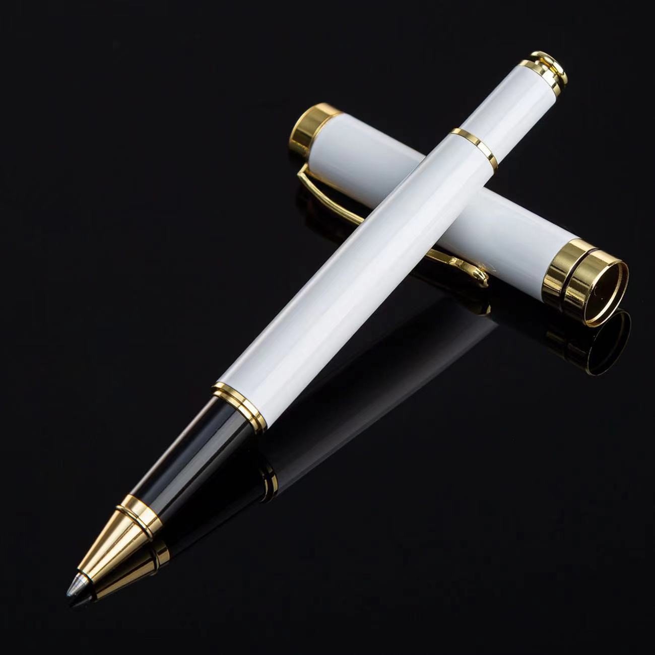 Wholesale Professional Custom Logo 1.0mm Ballpoint Pen Unique Metal Novelty Design for Business Signatures and Gifts
