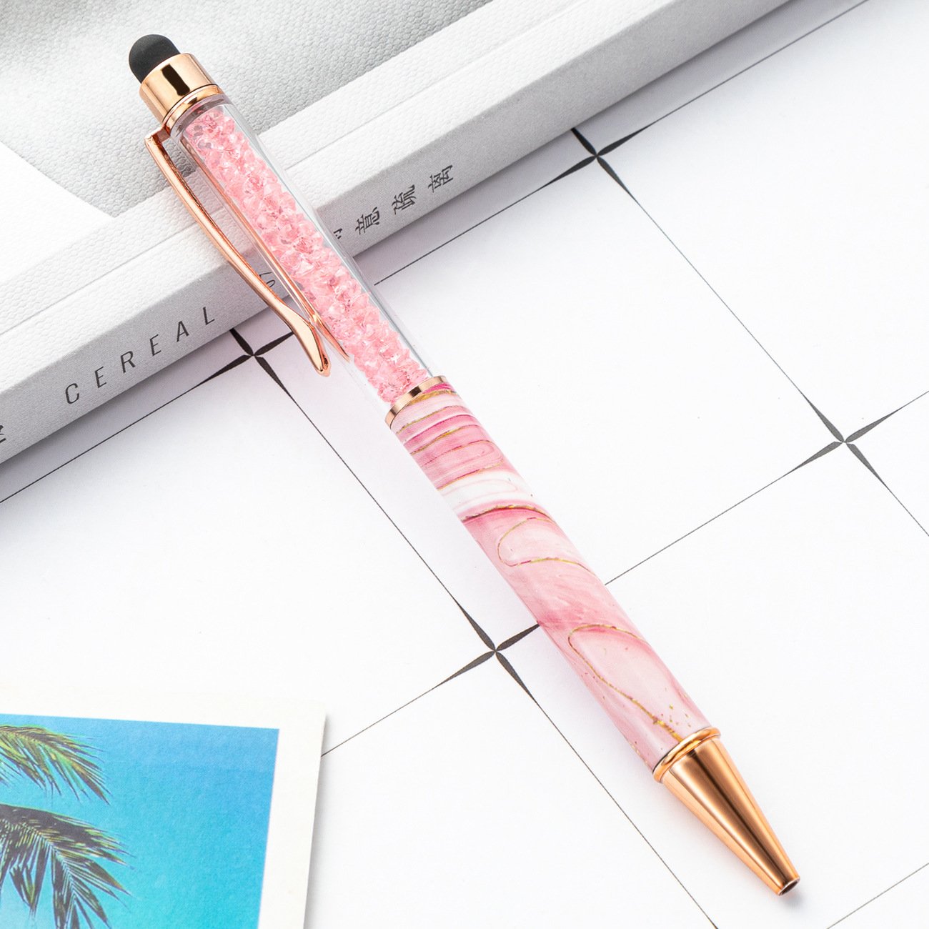 2024 Novelty Click Gel Pen Cute Style 1.0 mm Black Ink Ballpoint Writing Pen with Custom Logo Promotional Gift