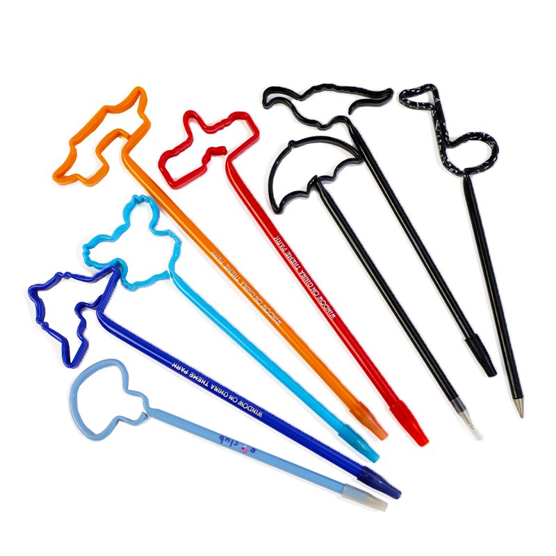 Cute Mickey Animal Music Note Guitar Fruit Heart Christmas Shaped Ballpoint Pen Personalized Souvenir Pen With Custom Logo