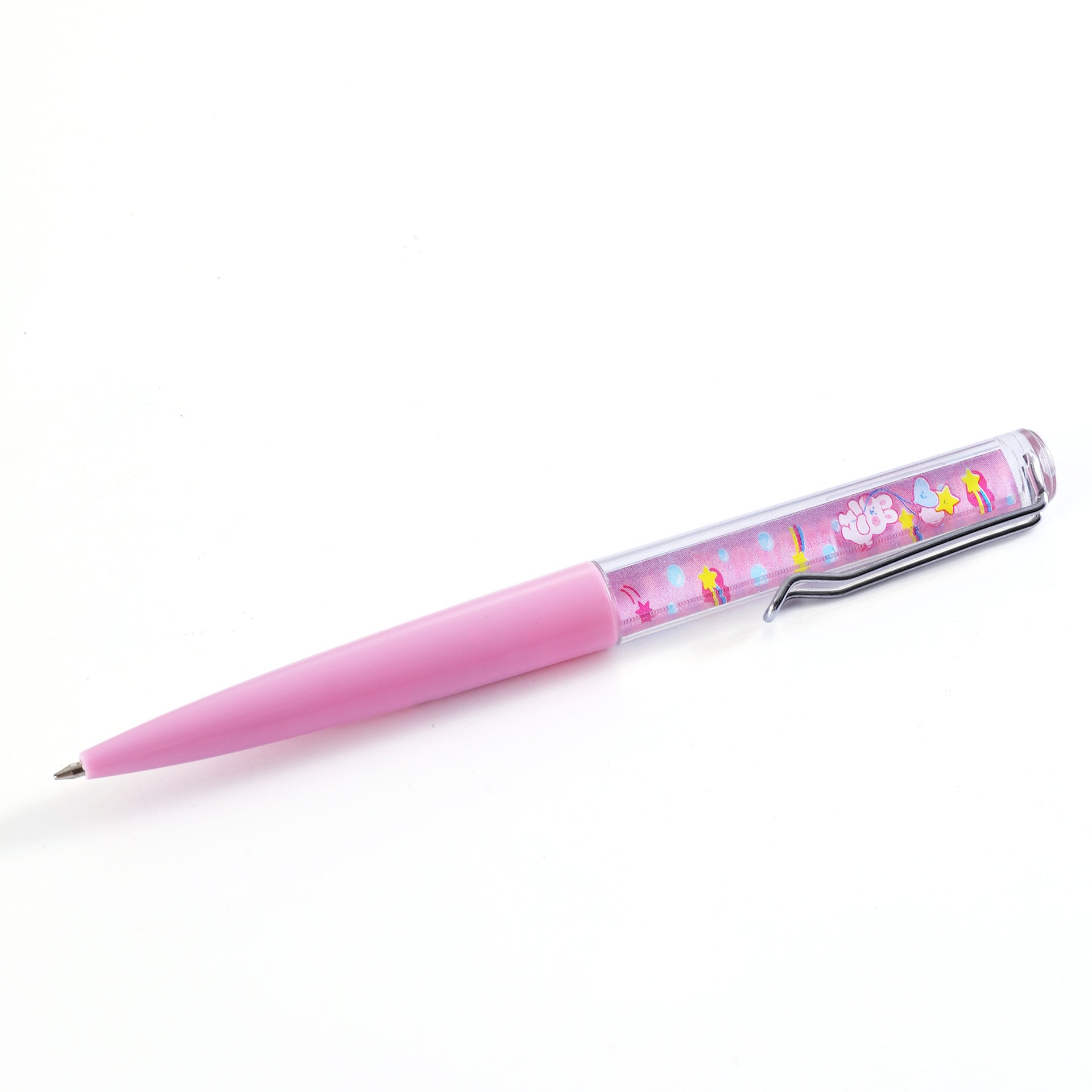Hot Selling Factory Advertising ABS Plastic Ballpoint Pen Custom Logo 2D 3D Floater Floating Liquid Ball Novelty 1.0mm Gifts