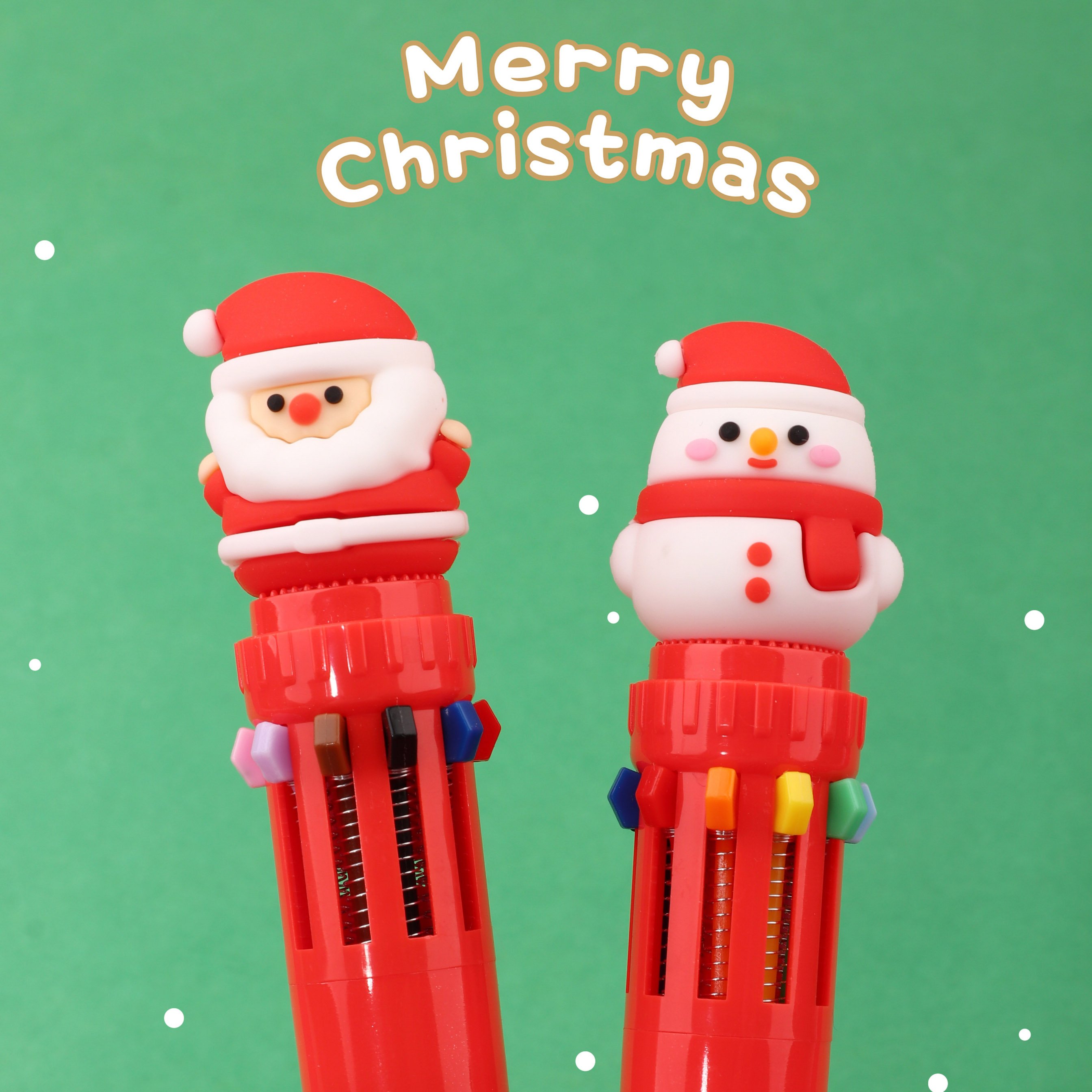 Christmas Pen With Logo Ballpoint Custom With Cute Ball Pen For Girl Gift Stationery Cheap Promotional Ballpoint Pens