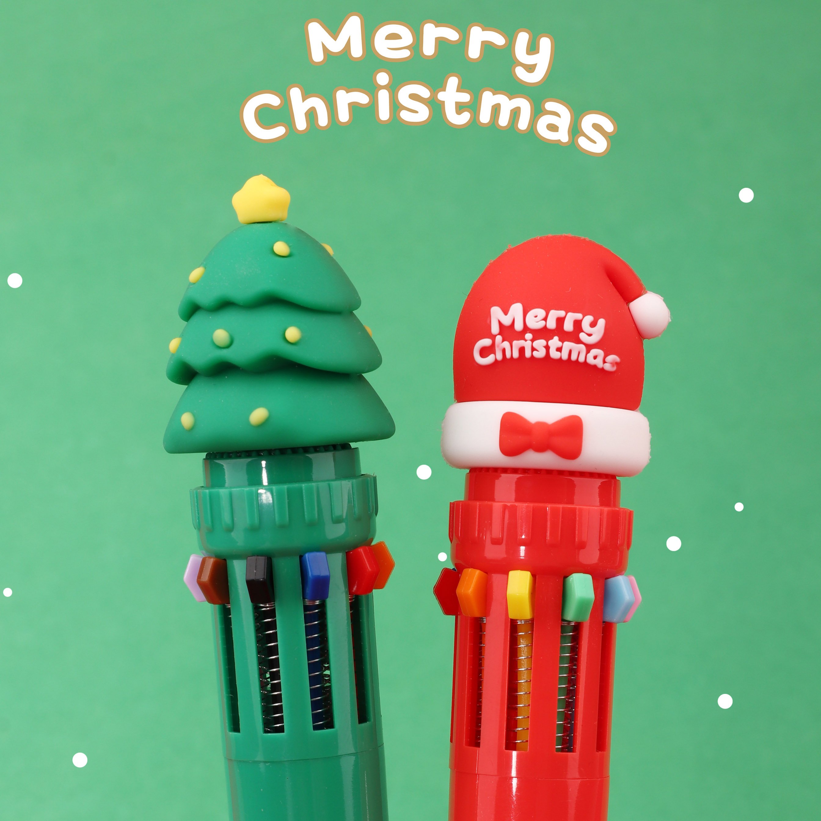 Christmas Pen With Logo Ballpoint Custom With Cute Ball Pen For Girl Gift Stationery Cheap Promotional Ballpoint Pens