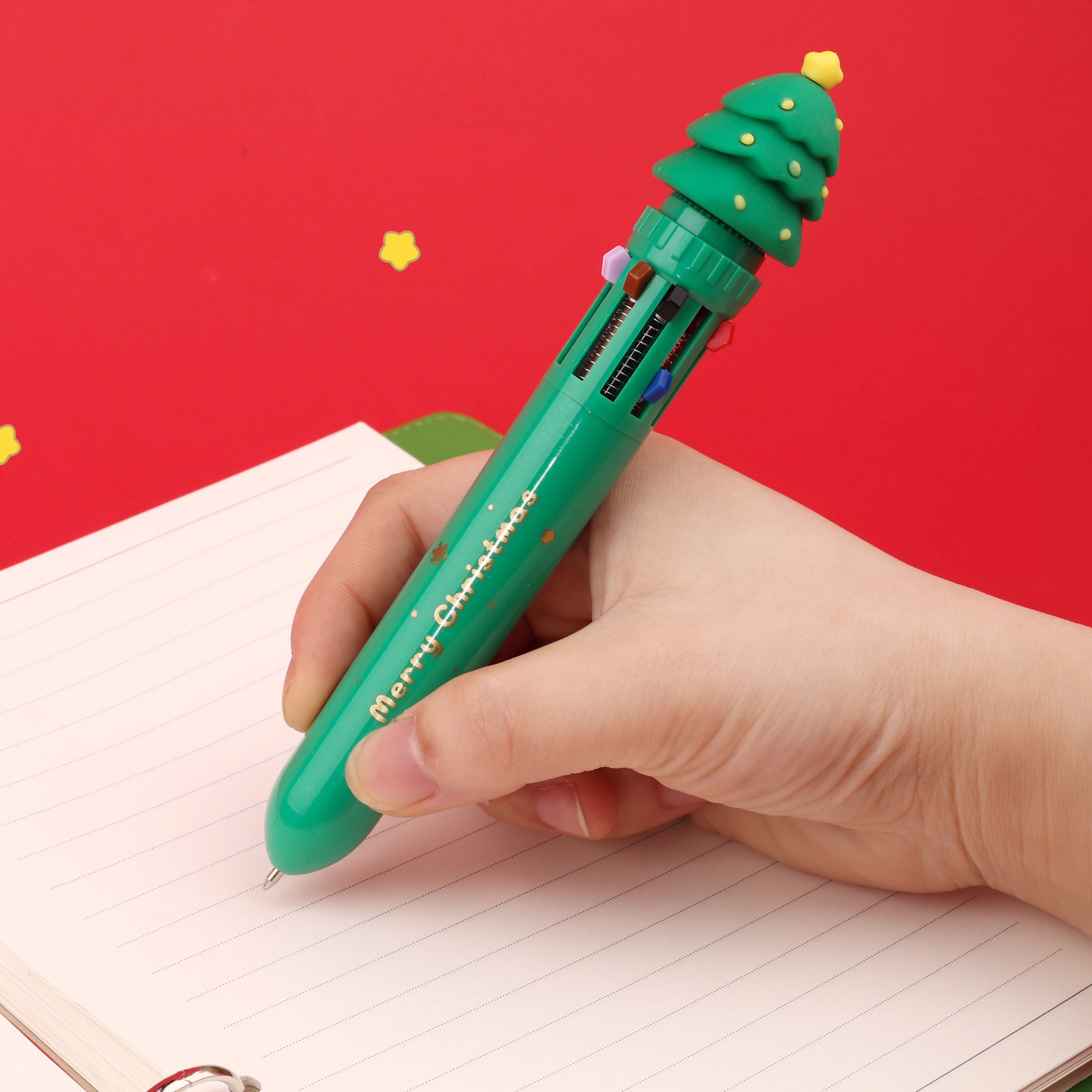 Christmas Pen With Logo Ballpoint Custom With Cute Ball Pen For Girl Gift Stationery Cheap Promotional Ballpoint Pens