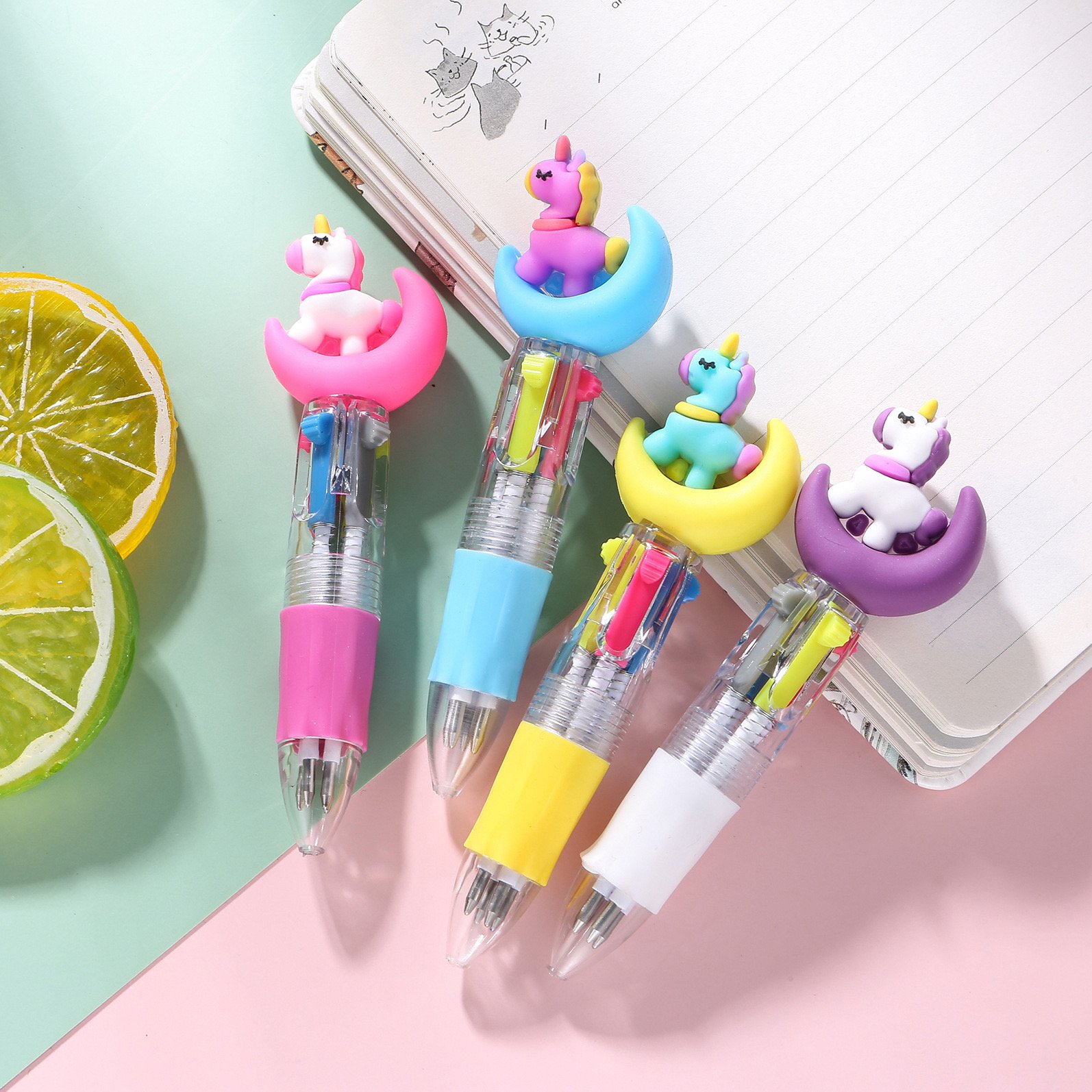 Promotional Plastic Mini Creative Cute kawaii Cartoon Animal ballpoint pen Novelty Student School prize gift