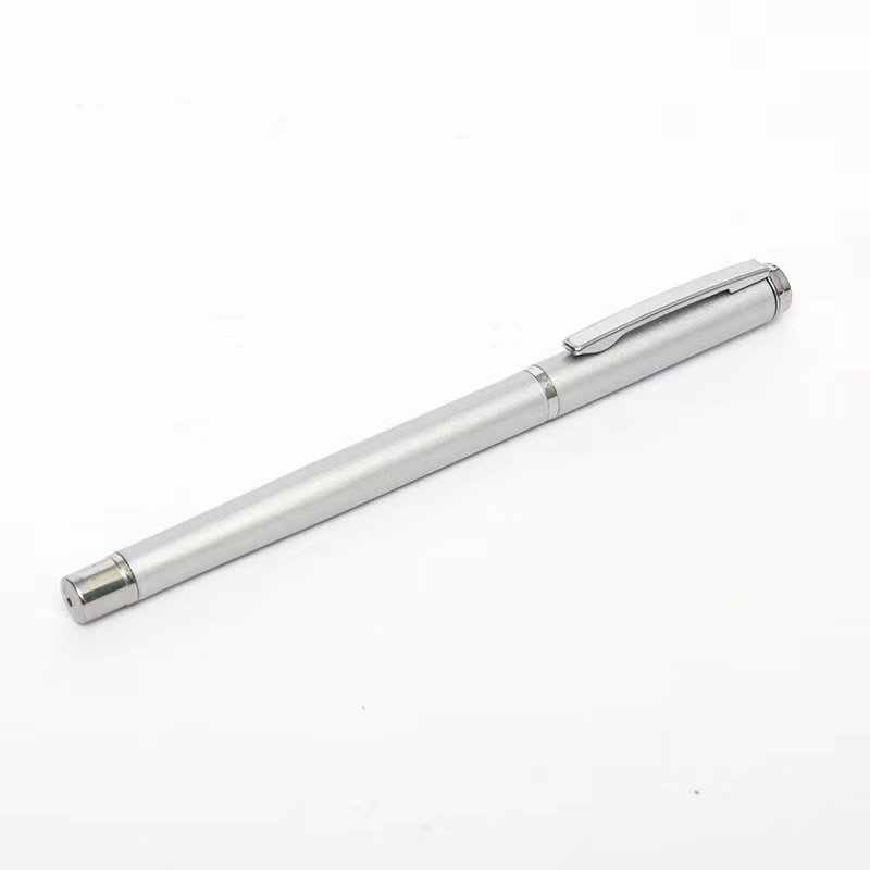 High-Grade Black Signature Metal Ballpoint Pen Quick-Drying Laser Engraved Logo Heavy Feel High Appearance Level Gift