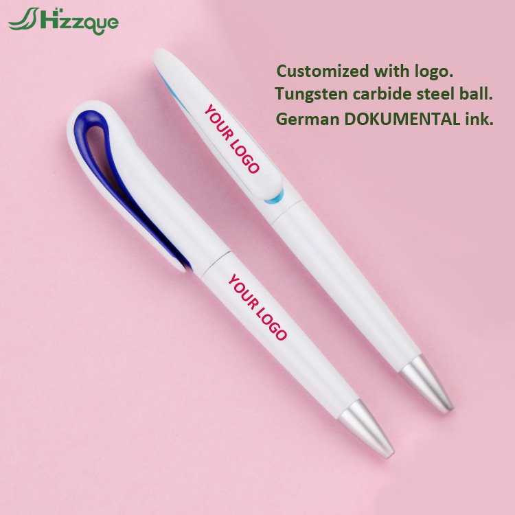 Wholesale Multi-colour Personalized With Custom Logo 1.00mm Plastic Ballpoint Pen