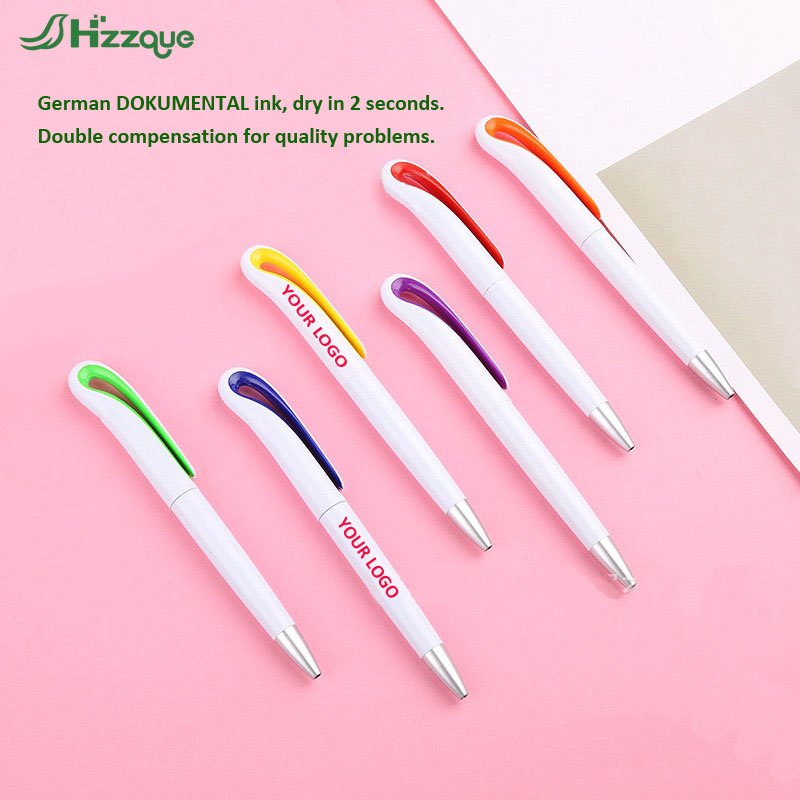 Wholesale Multi-colour Personalized With Custom Logo 1.00mm Plastic Ballpoint Pen