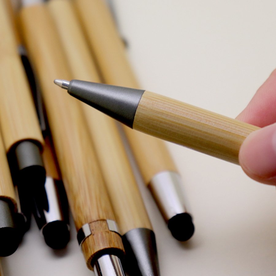 Good Stationery Quality Cheap Gift Advertising Promotional Customized Logo Ball Pen Wood Ballpoint Pen