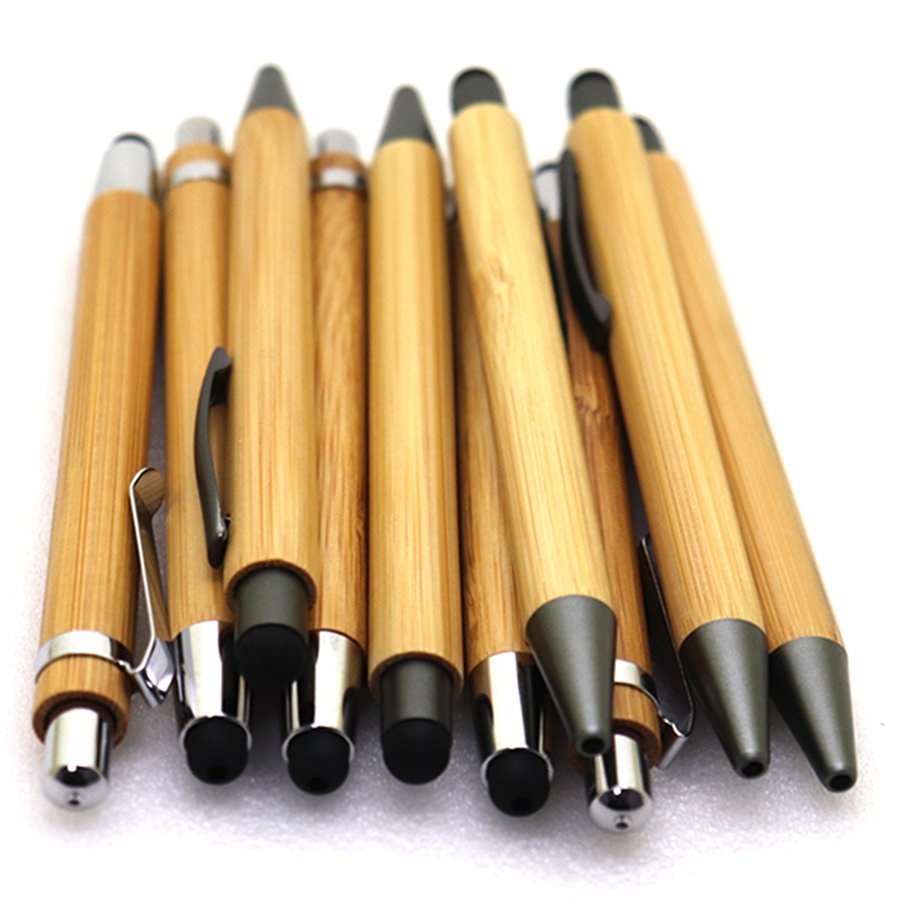 Good Stationery Quality Cheap Gift Advertising Promotional Customized Logo Ball Pen Wood Ballpoint Pen